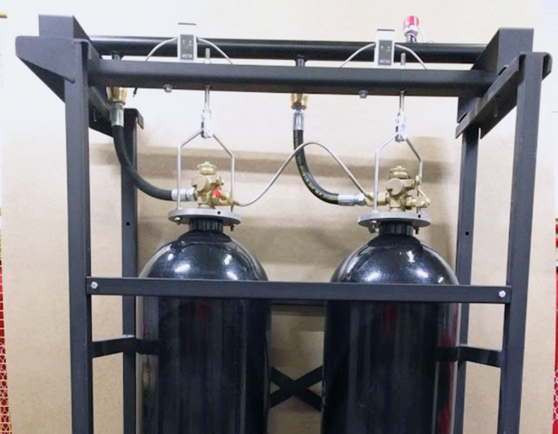 Батарея газового пожаротушения ИСТА с контролем веса (СО2)