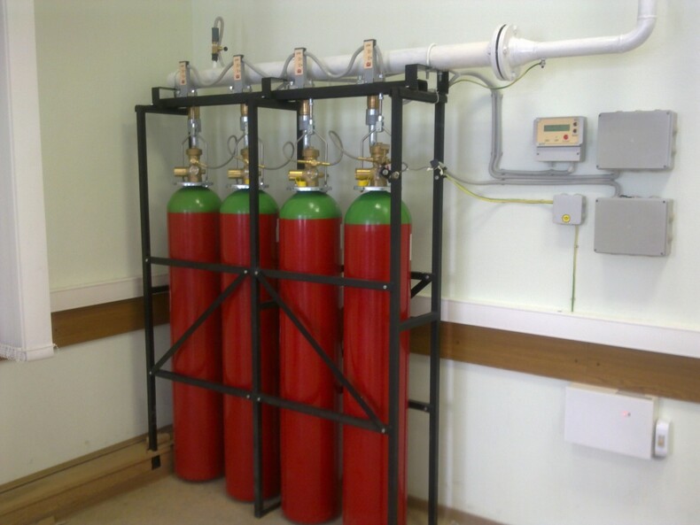 Батарея газового пожаротушения ИСТА (Хладон 125, 227еа, 318ц, ФК-5-1-12)