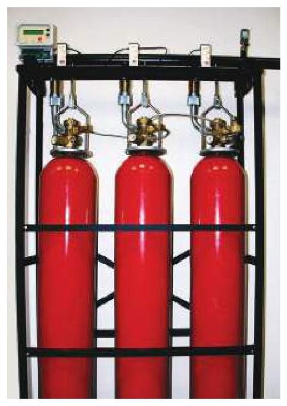 Модуль газового пожаротушения LPG с контролем веса (Хладон 23)
